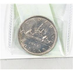 1964 CANADIAN $1.00 CANOE COIN