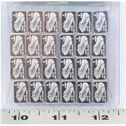24- 1 GRAM .999 SILVER ART BARS CLASSIC CAR DESIGN
