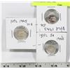 Image 1 : LOT OF 3 NEWFOUNDLAND COINS INCLUDING 1943, 1945