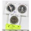 Image 1 : LOT OF 3  CANADIAN ONE DOLLAR COINS INCLUDING