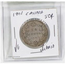1901 CANADA SILVER 50¢