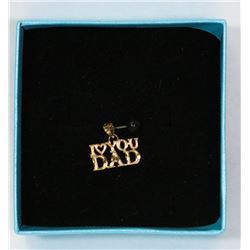 10 KT GOLD "I LOVE YOU DAD" PENDANT -