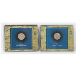 TWO 1912 YR OF THE TITANIC LIBERTY NICKEL