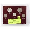 Image 1 : SET OF 5 SILVER USA 25¢ & 10¢ COLLECTION