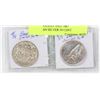 Image 1 : 1951 CANADIAN AND 1967 CANADIAN SILVER 50 CENT