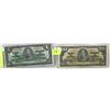 Image 1 : 1937 CANADIAN 20 DOLLAR BANK NOTE WITH 1937 $1.00