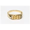 Image 1 : 10 KT GOLD MEN'S "DAD" RING W/