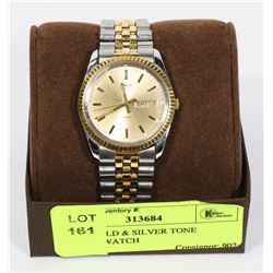 MEN'S GOLD & SILVER TONE QUARTZ WATCH