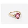 Image 1 : 10 KT GOLD LADIES RING W/PINK TOURMALINE
