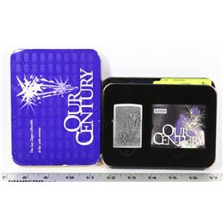 LAST ZIPPO COLLECTIBLE OF THE CENTURY IN CASE WITH