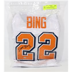 DAVE BING LEAF AUTHENTICS SIGNED JERSEY WITH COA