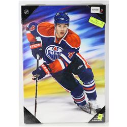 EDMONTON OILERS TAYLOR HALL CANVAS PRINT SEALED.