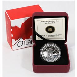 2013 RCM $10 "INUKSHUK" PURE SILVER .9999 -