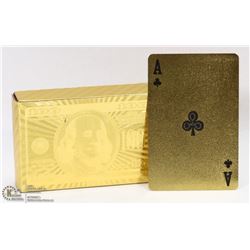 PACK OF NEW GOLD FOIL PLAYING CARDS