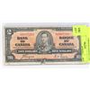 Image 1 : 1937 CANADIAN $2.00 BILL