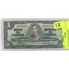 Image 1 : 1937 CANADIAN $1.00 BILL