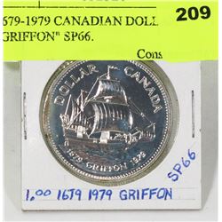 1679-1979 CANADIAN DOLLAR "GRIFFON" SP66.