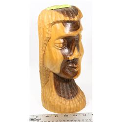 INTRICATE WOOD HAND CARVING OUT OF ONE BLOCK OF