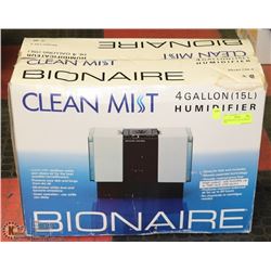 BIONAIRE CLEAN MIST HUMIDIFER NEW