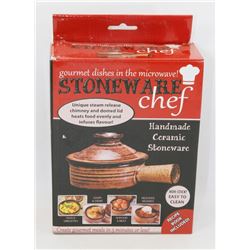 NEW STONEWARE CHEF MICROWAVE STEAM COOKER