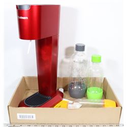 ESTATE SODASTREAM MACHINE WITH 3 BOTTLES , CO2