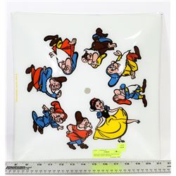 VINTAGE SNOW WHITE AND SEVEN DWARFS LIGHT FIXTURE