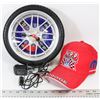 Image 1 : RACING WHEEL CLOCK & CAP