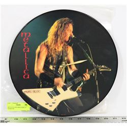 METALLICA RECORD CLOCK 12" DIAMETER