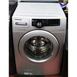 SAMSUNG STEAM  FRONT LOAD WASHING MACHINE SILVER