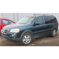 UNRESERVED! 2007 PONTIAC MONTANA SV6