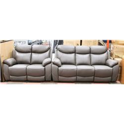 NEW CAMROSE GENUINE GREY LEATHER