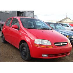 UNRESERVED! 2005 CHEVROLET AVEO LS