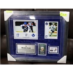 20"X24" FRAMED WENDEL CLARK WITH 2012-13 ITG CARD