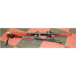 PAIR OF TEAM DYNASTAR 498 DOWN HILL SKIIS WITH