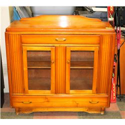 VINTAGE CABINET WITH GLASS FRONT
