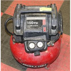 PORTER CABLE 6 GAL PANCAKE AIR COMPESSOR