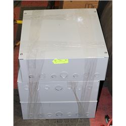 3 NEW ELECTRICAL JUNCTION BOXES