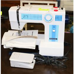 DOMESTIC SEWING MACHINE INCL. PEDAL, MANUAL& COVER
