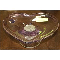 MURANO WHITE CRYSTAL HANDMADE IN ITALY HEART