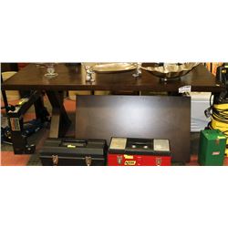 WOOD DINING TABLE WITH LEAF