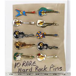 ON CHOICE: 10 HARD ROCK PINS COLLECTION