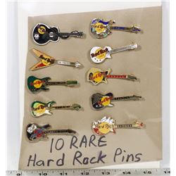 ON CHOICE: 10 HARD ROCK PINS COLLECTION