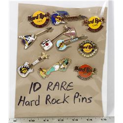 ON CHOICE: 10 HARD ROCK PINS COLLECTION