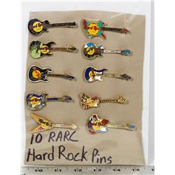 ON CHOICE: 10 HARD ROCK PINS COLLECTION