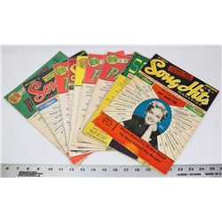 10 X 1950'S MUSIC SONG MAGAZINES