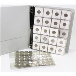GREY BINDER OF NICKELS 1922-2005