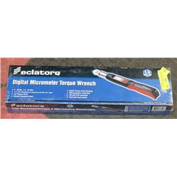 NEW 1/4 DRIVE DIGITAL MICROMETER TORQUE WRENCH