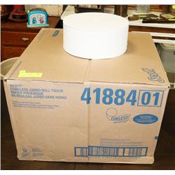 CASE OF SCOTT CORELESS JUMBO ROLL TISSUE 12X1150FT
