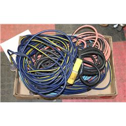 FLAT OF CONSTRUCTION EXTENSION CORDS VARIOUS