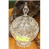 Image 1 : PINWHEEL CRYSTAL CANDY DISH W/DOMED